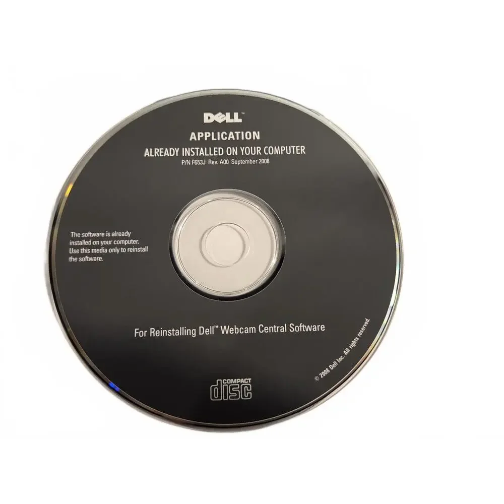 Dell Webcam Central Software Application CD DVD | Software - 2008